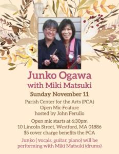 Junko Ogawa with Miki Matsuki, Parish Center for the Arts, Westford, MA 2018